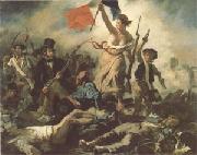 Eugene Delacroix Liberty Leading the People (mk05) France oil painting artist